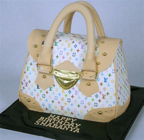 louis vuitton purse cake edible image|Louis Vuitton handbag cake.